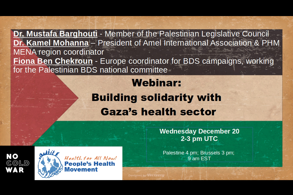 Webinar: Building solidarity with Gaza’s health sector 