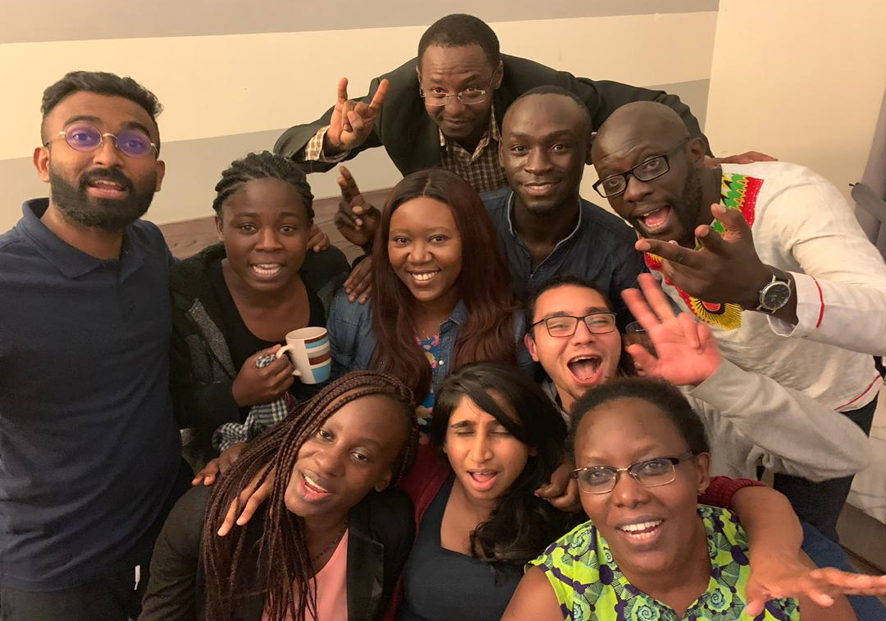 Selfie photo of a group of PHM activists from East and South Africa region
