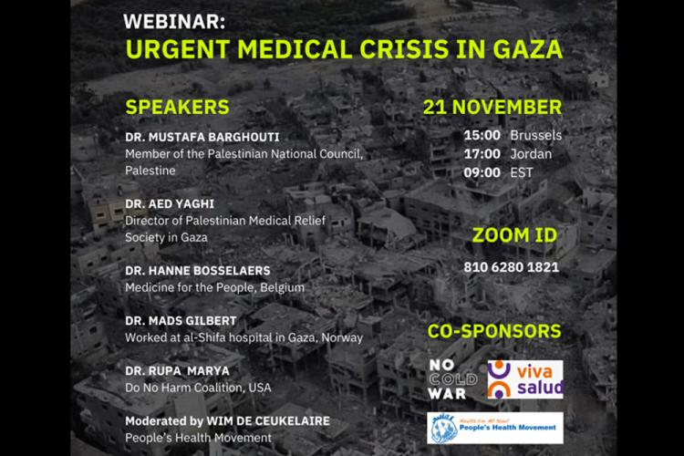 Webinar: Urgent Medical Crisis in Gaza