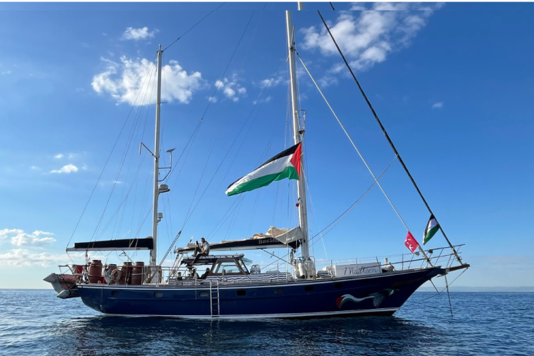 The Madleen before departure. Source: Tan Safi/Freedom Flotilla Coalition 