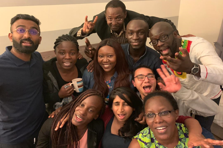 Selfie photo of a group of PHM activists from East and South Africa region