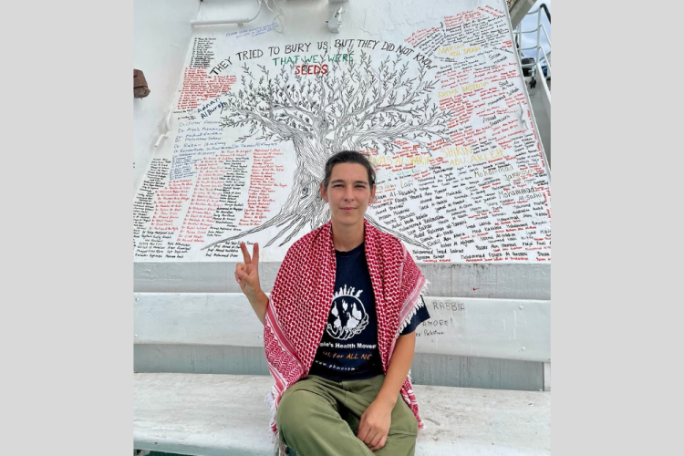 Dr. Hanne Bosselaers on board the Conscience
